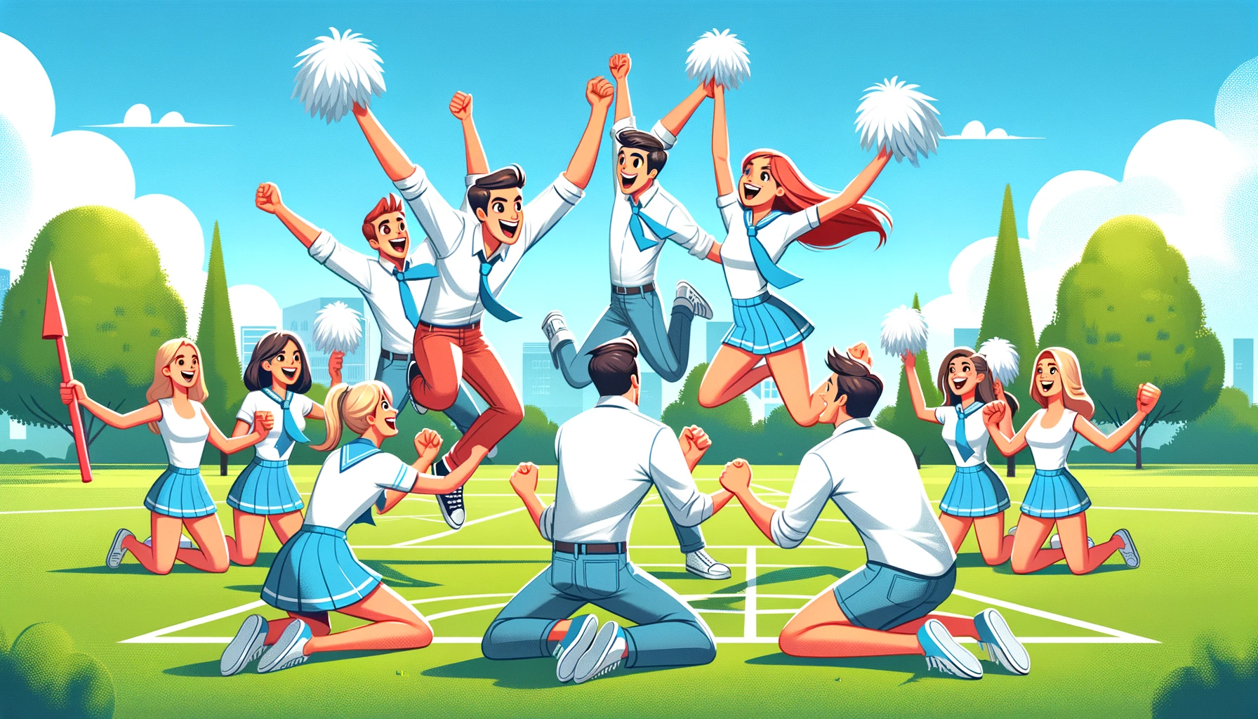 Cheerleader Rock Paper Scissors