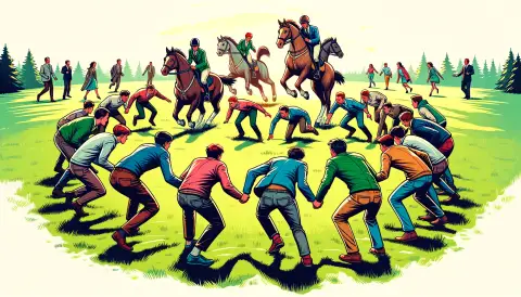 Jockeys up