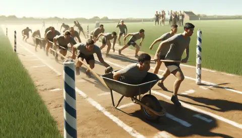 Wheelbarrow Relay Race