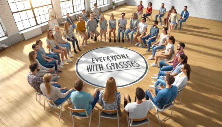 Enjoy the Fruit Salad Circle Game! Players switch seats based on shared traits. When "fruit salad" is called, everyone changes seats. Fun and interactive!