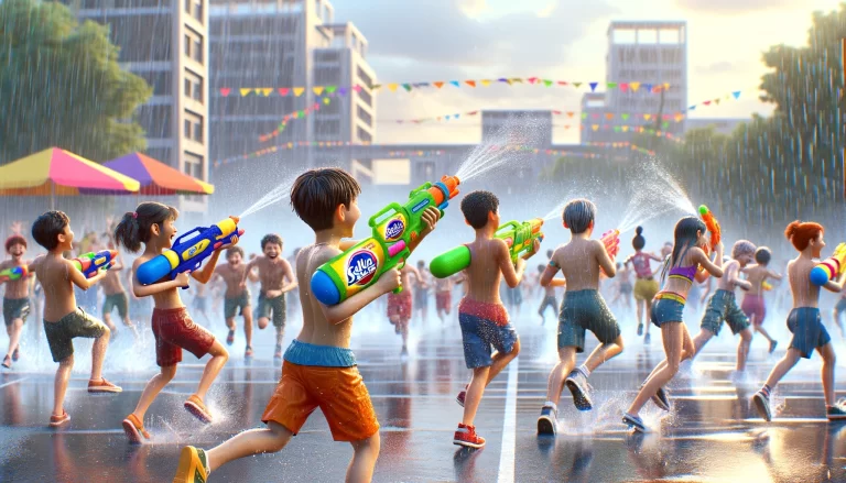 Join the Alka Seltzer Waterfight game! Split into teams, wear colored armbands, and try to dissolve opponents' tablets with water guns. Last team standing wins!